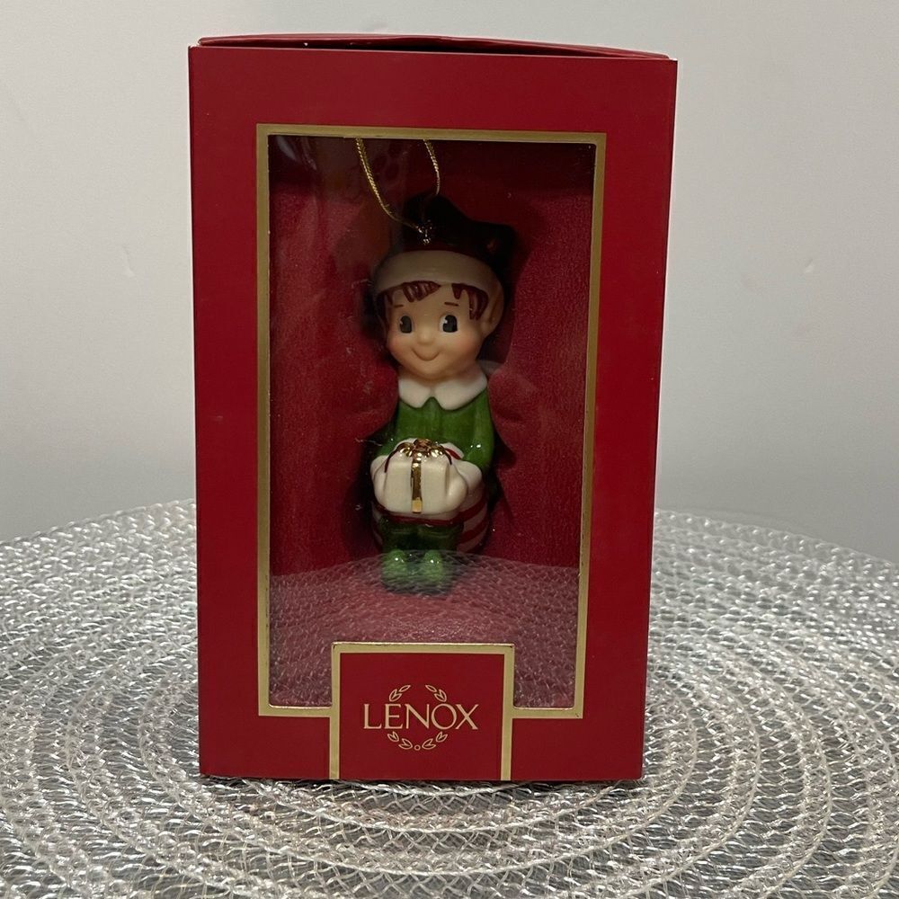 Lenox Christmas Elf Ornament NWT
